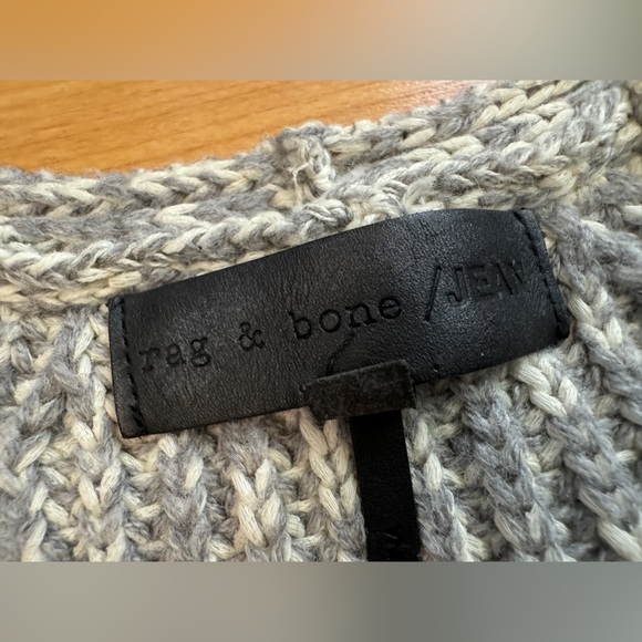 Rag & Bone Gray Chunky Knit Oversized Sweater Size XS - Picture 11 of 13